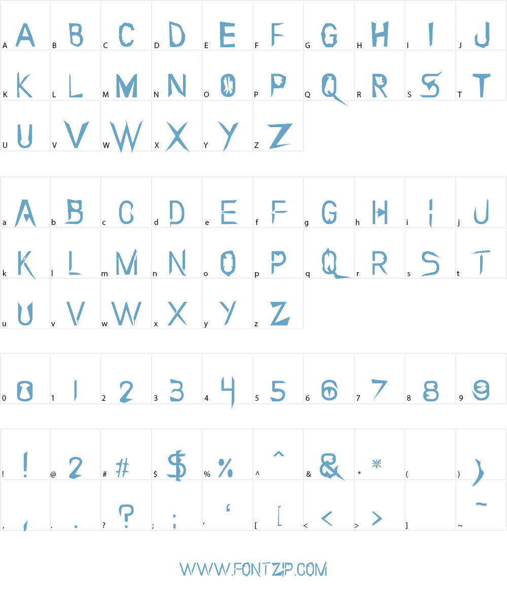 In Collection Font Character